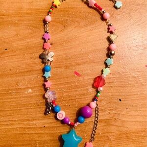 Colorful Star Beaded Kids Necklace 🌠